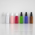50ml pump sprayer cosmetic skincare lotion round bottle